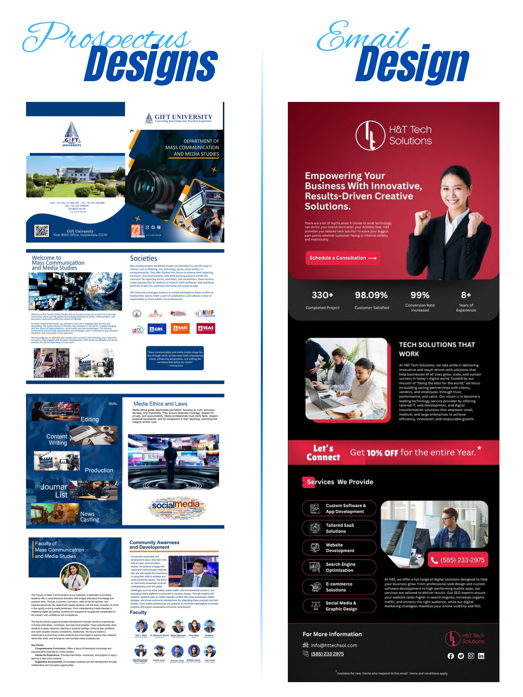 Prospectus & Email Design